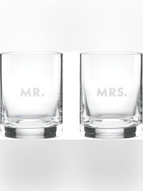 Wedding Decor! Kate Spade x Lenox Darling Point Double Old Fashioned Glasses